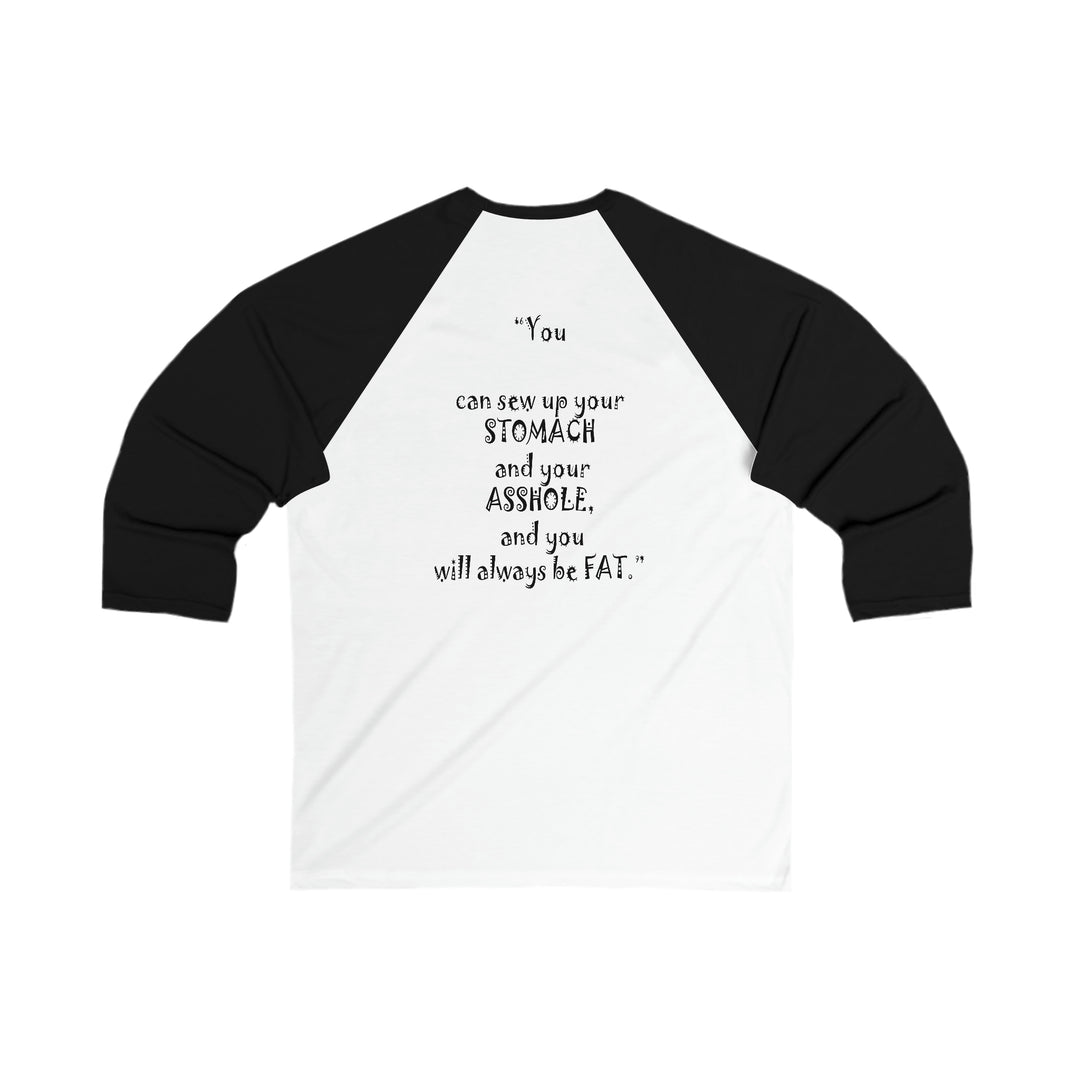 Unisex 3\4 Sleeve Baseball Tee