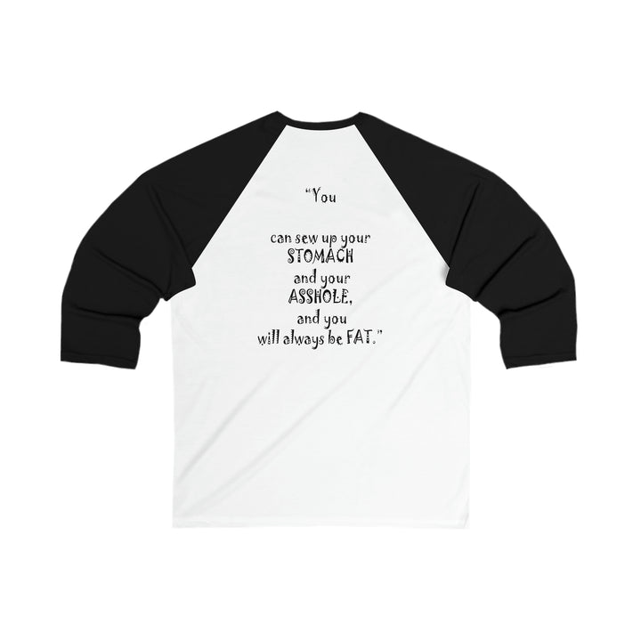 Unisex 3\4 Sleeve Baseball Tee