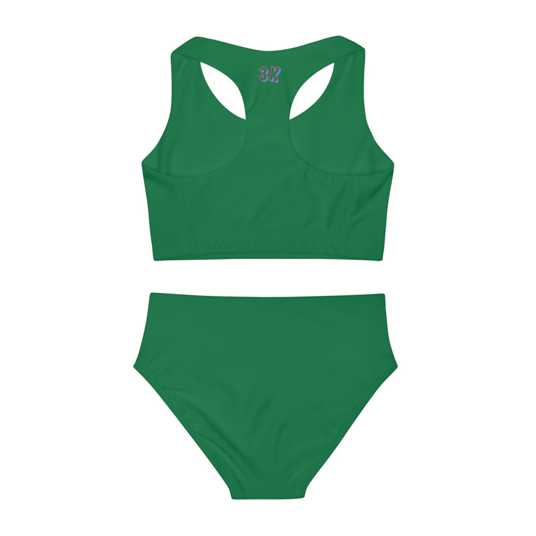 Girls Two Piece Swimsuit (AOP)