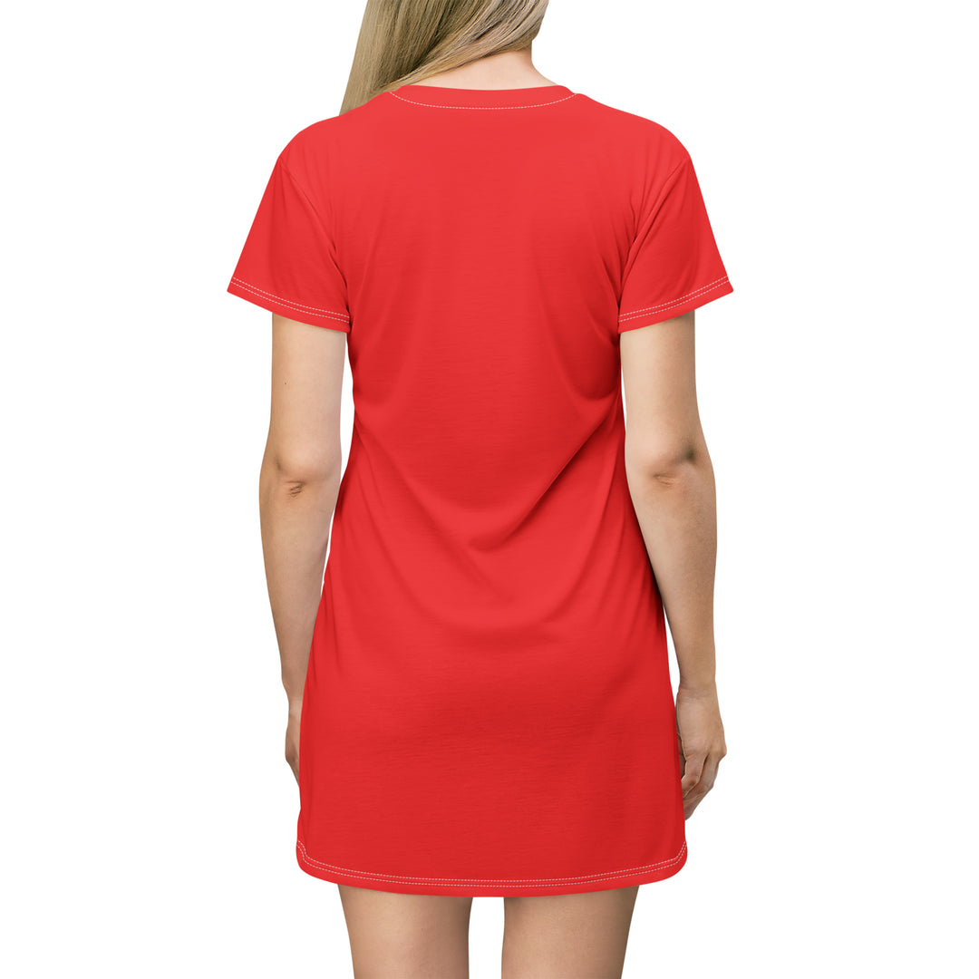 All Over Print T-Shirt Dress