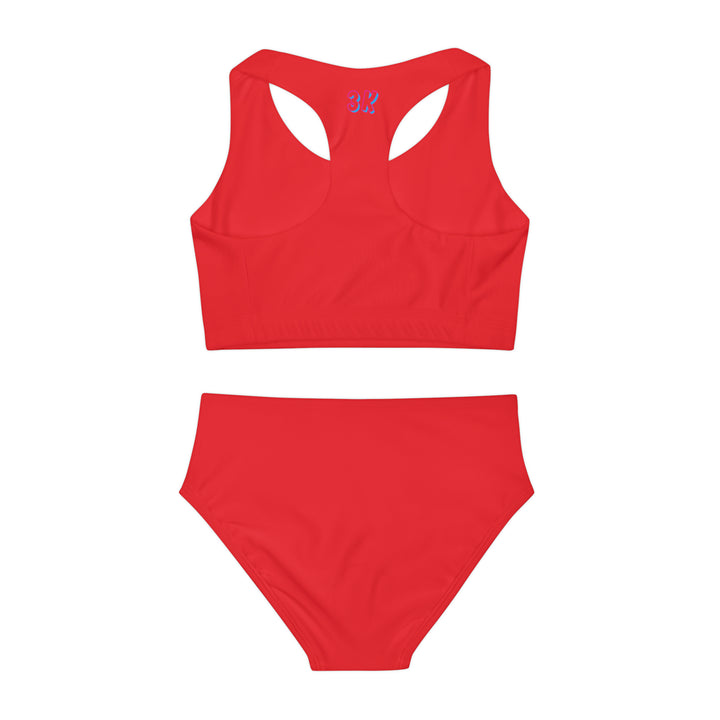 Girls Two Piece Swimsuit (AOP)