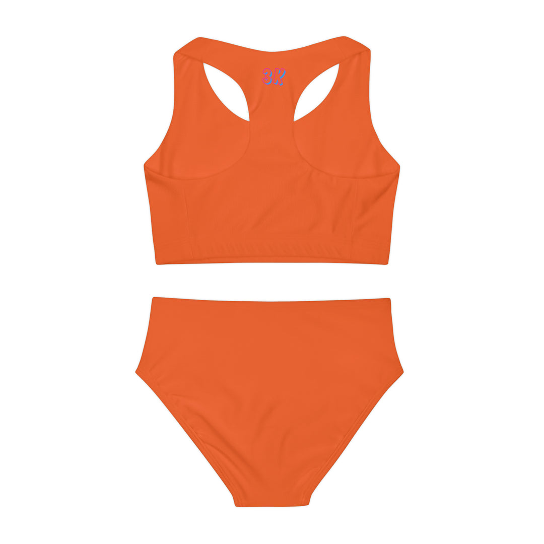 Girls Two Piece Swimsuit (AOP)