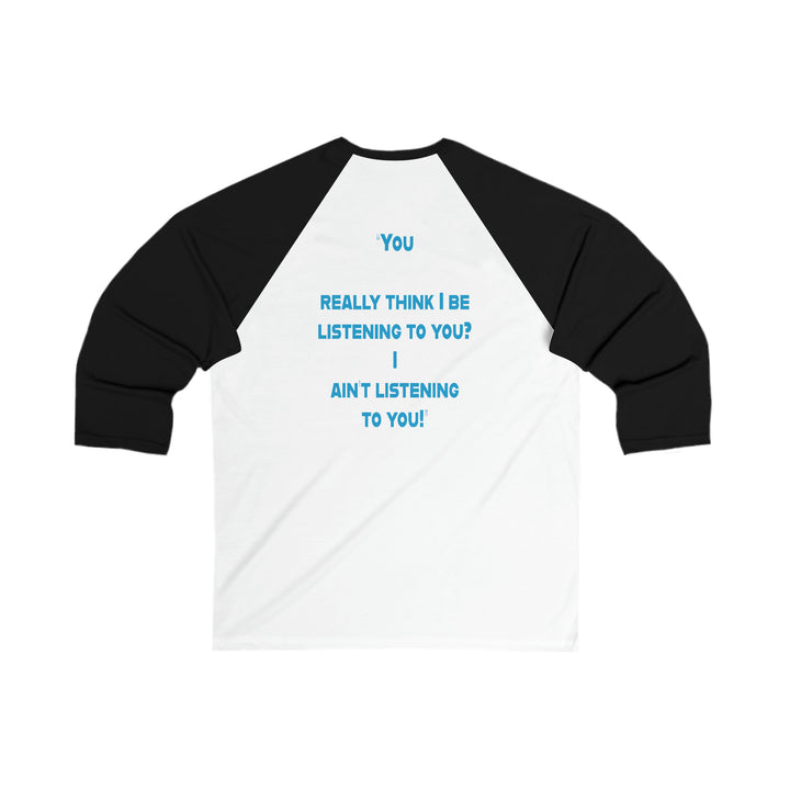 Unisex 3\4 Sleeve Baseball Tee