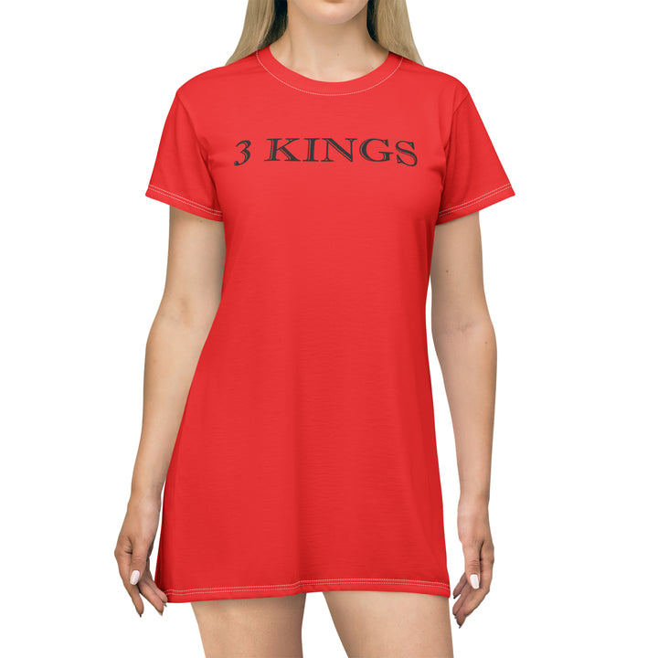 All Over Print T-Shirt Dress