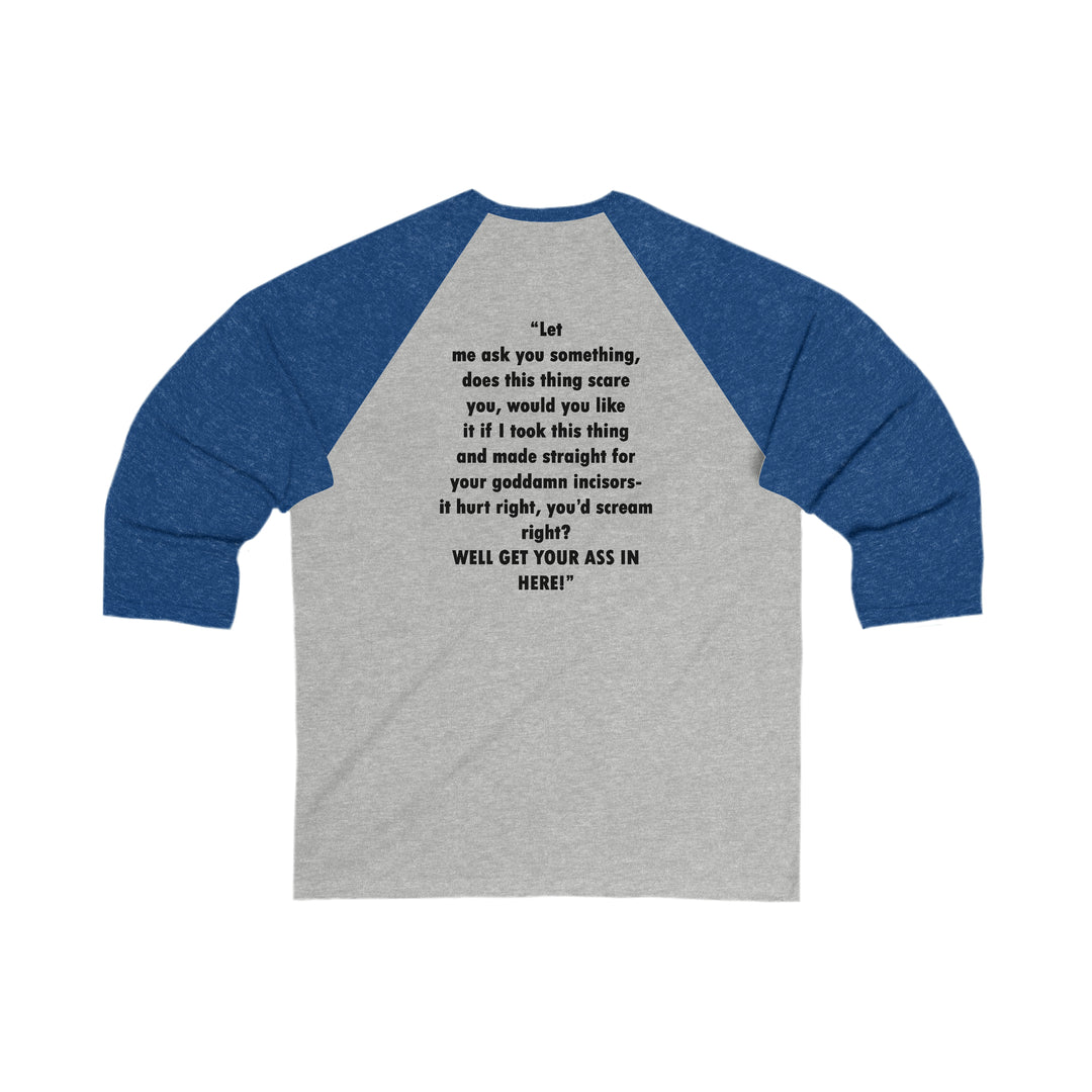 Unisex 3\4 Sleeve Baseball Tee