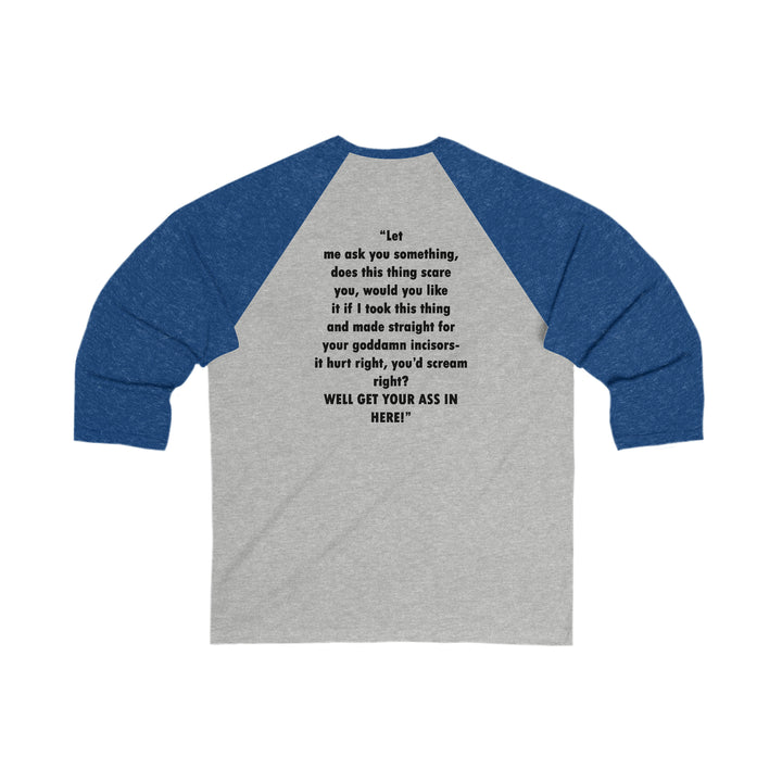 Unisex 3\4 Sleeve Baseball Tee