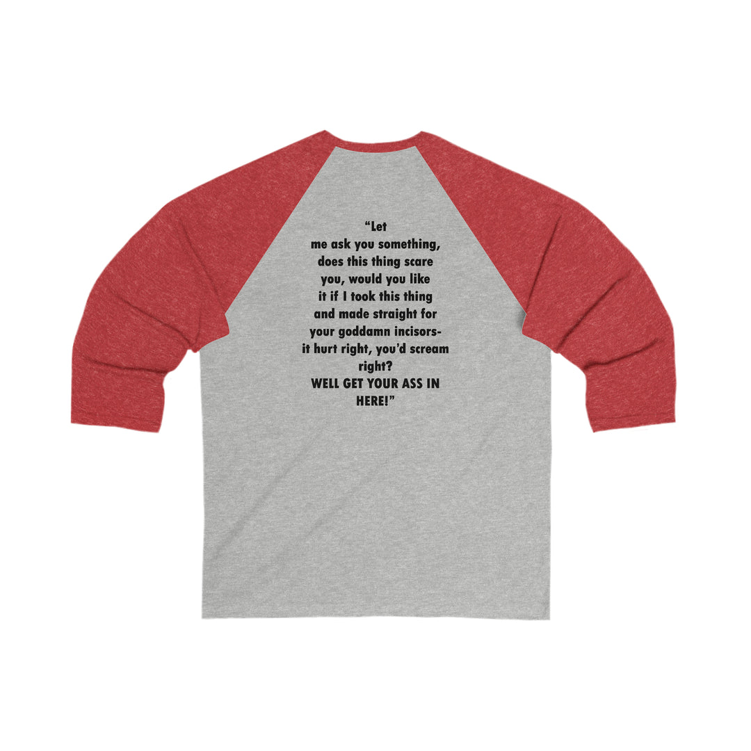 Unisex 3\4 Sleeve Baseball Tee