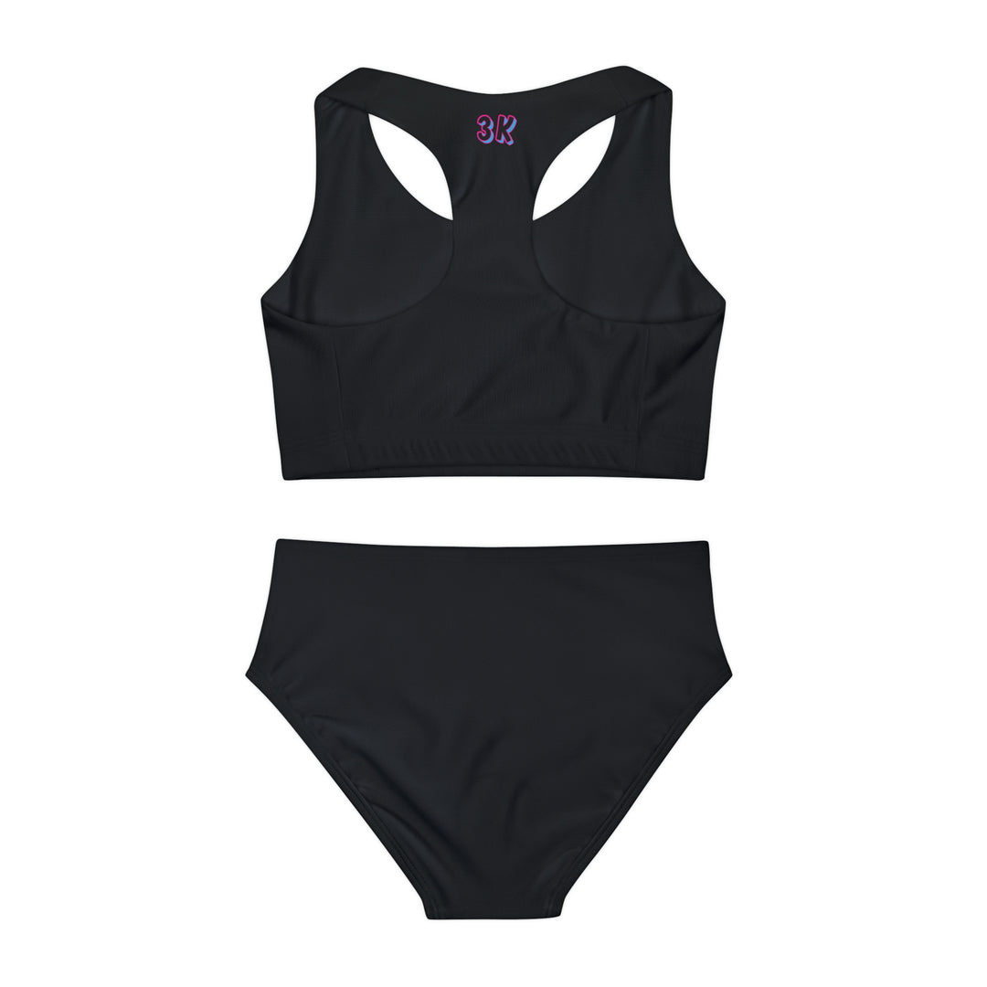 Girls Two Piece Swimsuit (AOP)