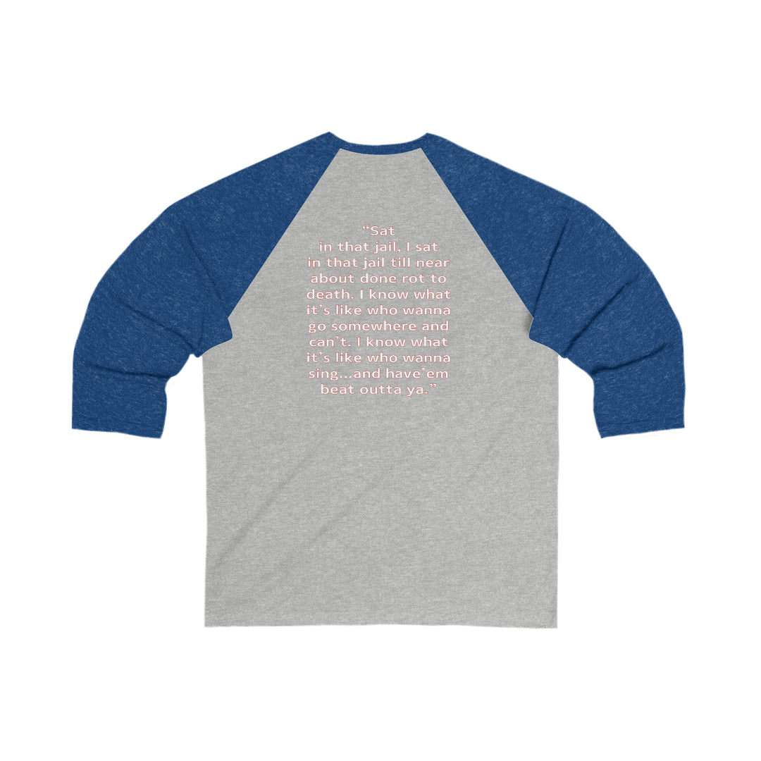 Unisex 3\4 Sleeve Baseball Tee