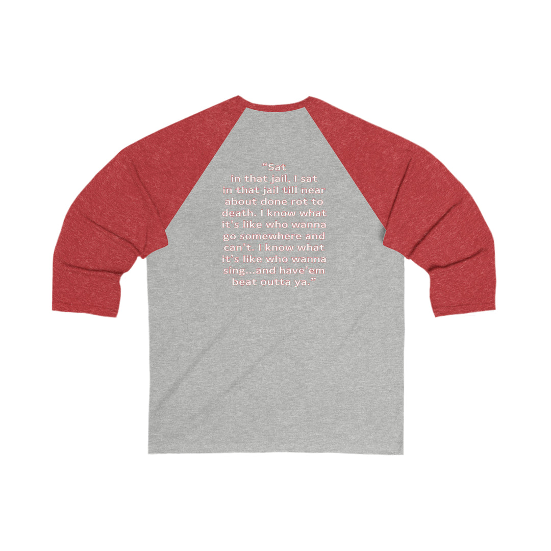 Unisex 3\4 Sleeve Baseball Tee